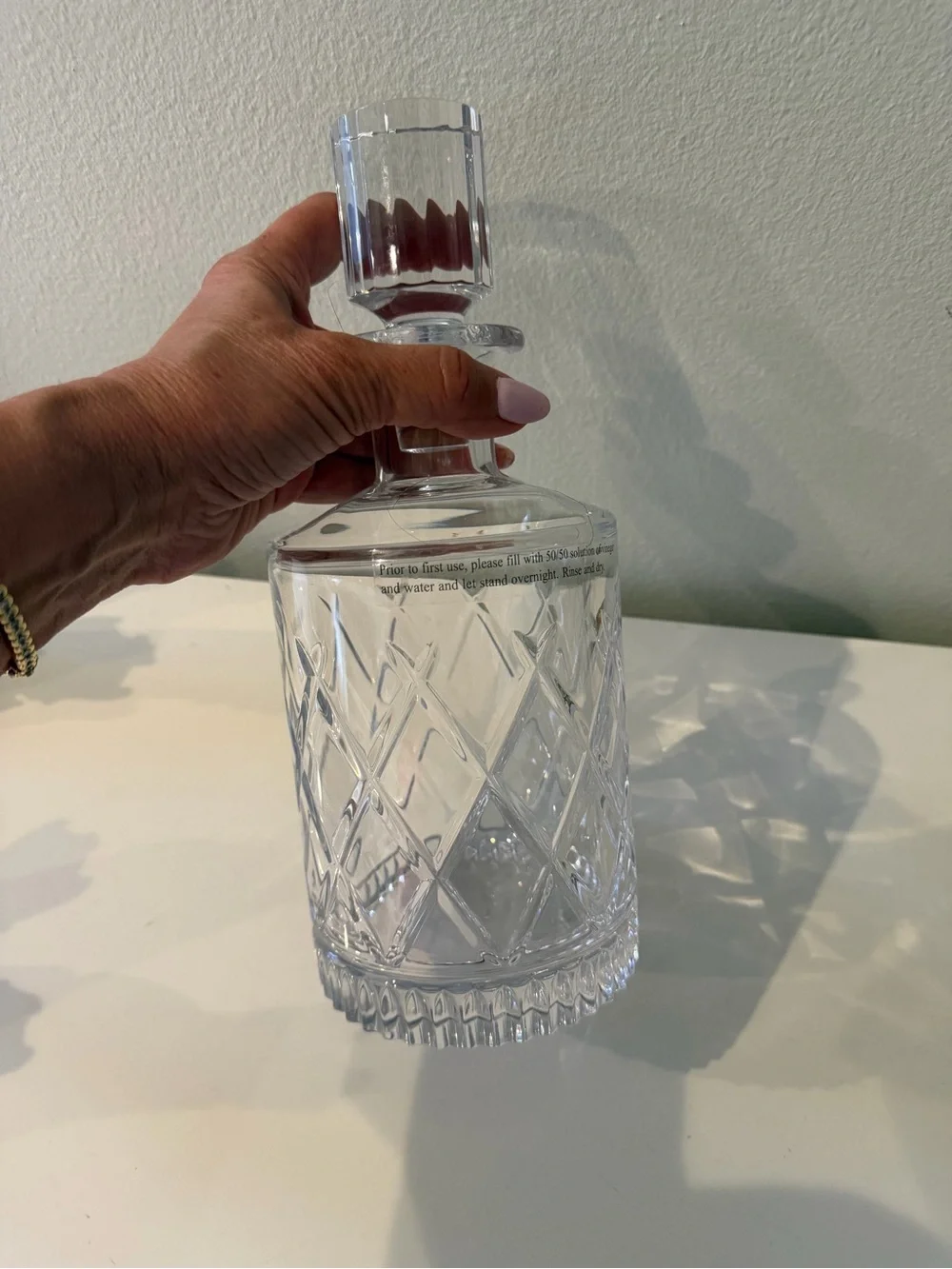 Waterford Clear Crystal Cut Glass Decanter